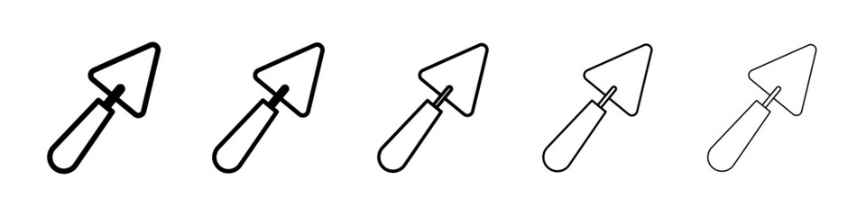 Trowel icon Symbol mark in Outline style