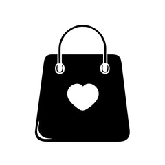 shopping bag icon, shopping bag silhouette vector illustration-simple silhouette illustration of shopping bag, perfect for shopping bag logos and icons