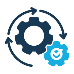 Automation Icon Duo Tone Style for Efficiency Pack Icon Themes