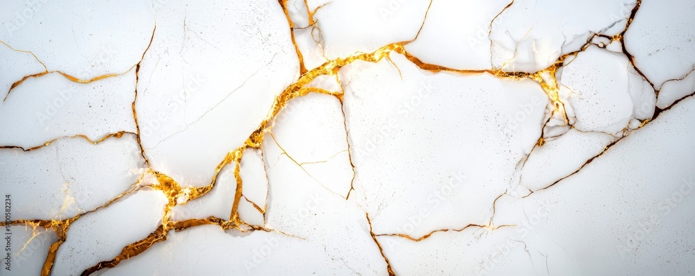 Poster dynamic cracked surface pattern abstract art digital design modern aesthetic close-up view texture c