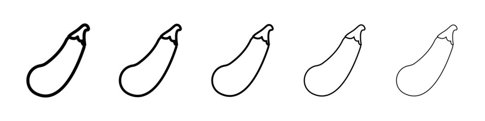 Zucchini icon Symbol mark in Outline style