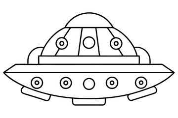 ultracarrier fx9 line art detailed illustration of advanced futuristic transport