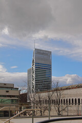 City and high-rise office building. Lyon, France
