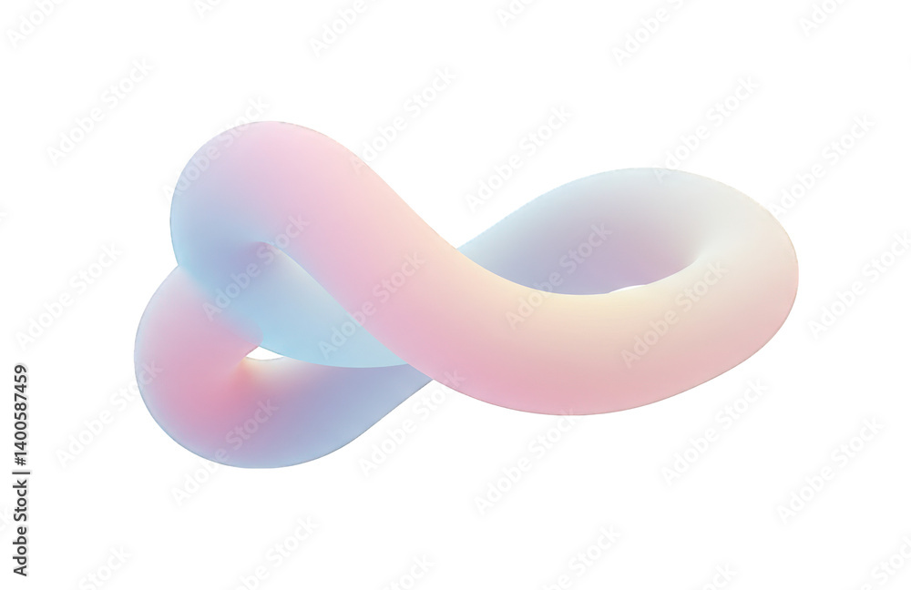 Poster a fluid and dreamlike infinite loop design with soft pastel hues and a gradient aesthetic captivatin
