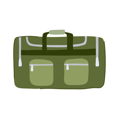 wheels carry on bag cartoon vector illustration