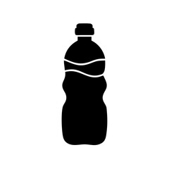 water bottle icon, water bottle silhouette vector illustration-simple silhouette illustration of water bottle, perfect for water bottle logos and icons