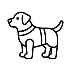 Discover adorable dog breed outline vector illustration for pet lovers and graphic design projects