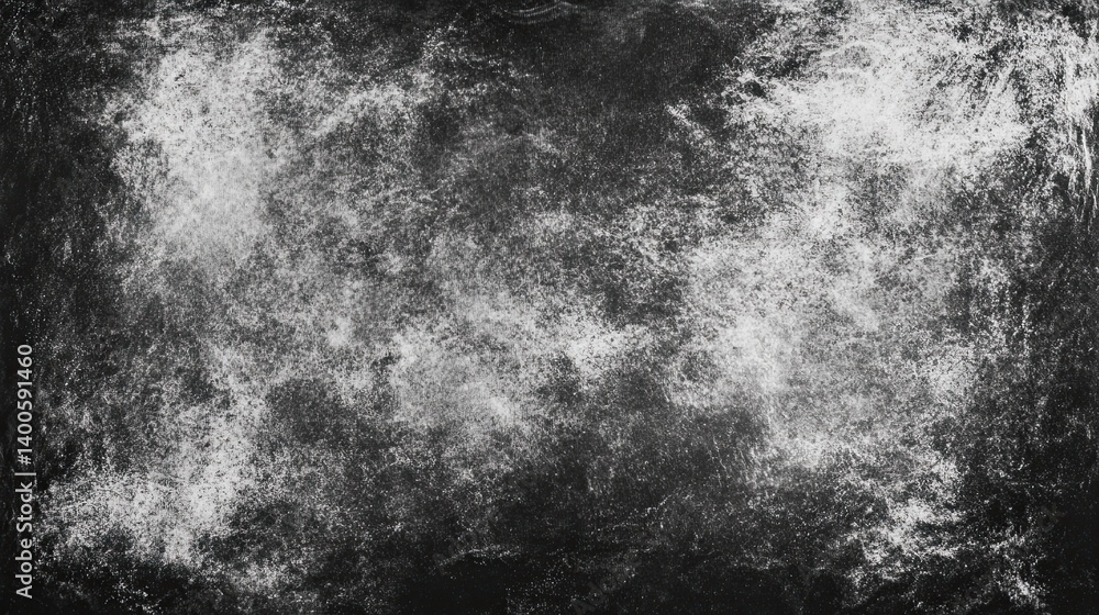 Poster monochrome abstract grunge texture with dynamic splatters and distressed surface