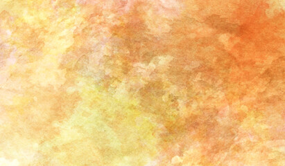 Abstract watercolor painting as a background. Yellow watercolor background for textures backgrounds and web banners design 