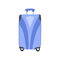 Obraz premium polycarbonate hard shell suitcase cartoon vector illustration