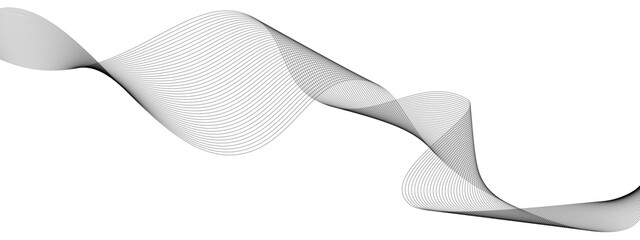 Abstract vector waves illustration. Wavy elements for your design. Waves background. Vector illustration. Wave with lines created using blend tool. Curved wavy line, smooth stripe.