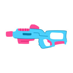 blaster laser tag gun toy cartoon vector illustration