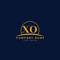 Minimalist Corporate Logo with Initials and Arc Design