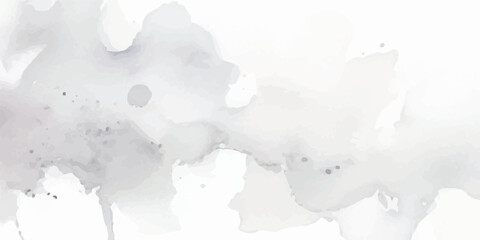 Detailed Background with White Paper Texture and Soft Grey Watercolor Effects, Merging Grunge and Elegant Abstract Styles
