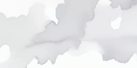 Light Gray Watercolor Stains Flowing Over a Distressed White Paper Base, Forming a Calm Yet Mysterious Abstract Scene with Vintage Texture Details