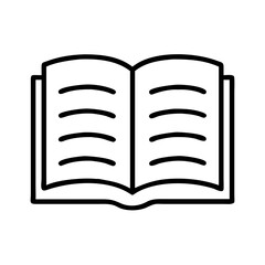 Open book vector icon illustration for learning education and knowledge library concept design 90