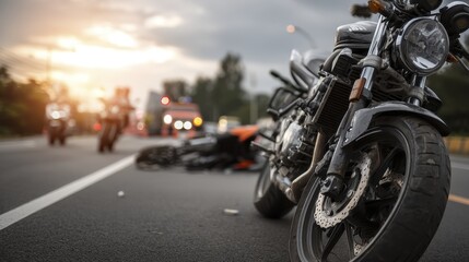 A blurry view of an accident scene with a-4 - car insurance visibility crash