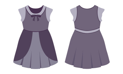 Baby girls dress design vector illustration