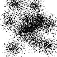 Ink Splash Pattern, Black Watercolor Splatter Background.