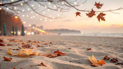 Obraz premium autumn leaves on the road