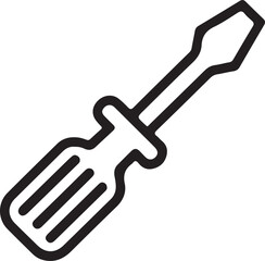 set of screwdriver bits isolated