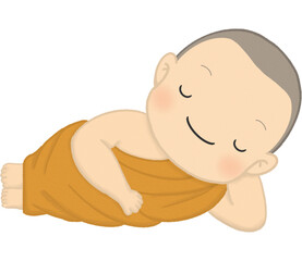 A novice or monk of Buddhism