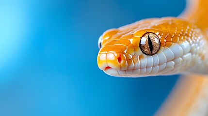 Fototapeta premium Close up snake head with vibrant colors