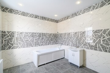 interior apartment room bathroom, sink, decorative elements, toilet