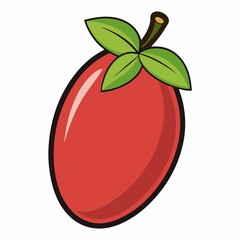 vector illustration of tomato