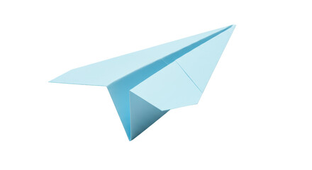 Isolated Paper Airplane
