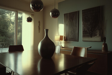 1980s Mid-Century Modern Home Steel Wood