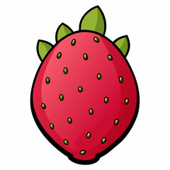 Obraz premium strawberry on white background