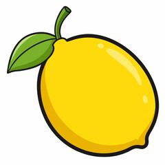 vector illustration of lemon