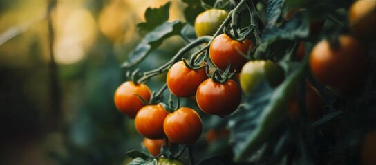 Ripe Tomatoes on the Vine