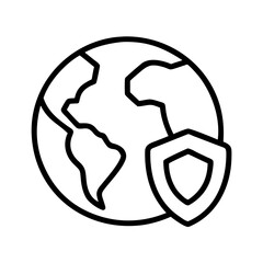 Global security world protection cybersecurity internet safety secure network worldwide shield