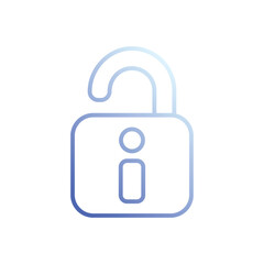 Unlocked icon vector stock illustration