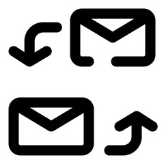 email dashed line icon