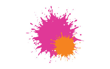 Colorful brush stroke set isolated on white background. paint brush stroke vector for ink paint, splash and drip , silhouette blob spray. Vector illustration