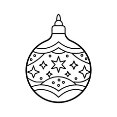 Nordic noel ornament silhouette.