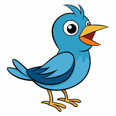 blue bird on a branch