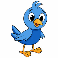 blue bird cartoon