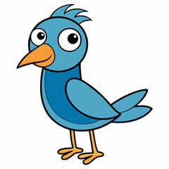 illustration of a cartoon duck