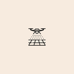 Drone icon flat vector design. 