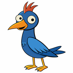 illustration of a cartoon bird