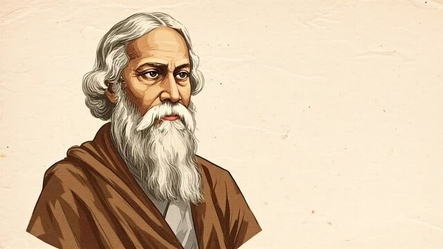  Rabindranath Tagore Tagore Jayanti, a well known poet, writer, playwright, composer, philosopher, social reformer and painter from India