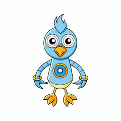 blue bird cartoon