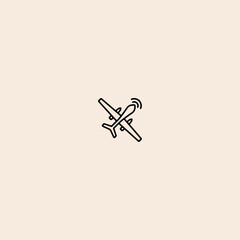 Drone icon flat vector design. 