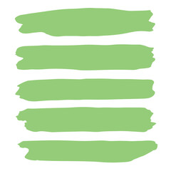 Obraz premium set of green watercolor frames