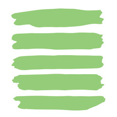 Obraz premium set of green watercolor frames