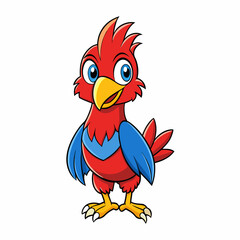 rooster isolated on white background